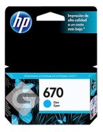 Tinta Hp CZ114AL (670) Cyan (300 Páginas) - Imagen 2