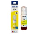 Botella De Tinta Epson T524420-AL 524 Amarillo Para Impresora Epson Multifuncional EcoTank L15150 / L15160 / Inalámbrica EcoTank L6490