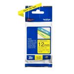 Cinta Brother Tze-631 12mm x 8.00 metros Negro Sobre Amarillo