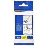 Cinta Brother Tze-fx241 18mm x 8.00 metros Negro Sobre Fondo Blanco