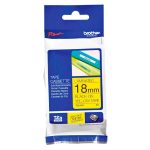 Cinta Brother Tze-S641 18mm x 8.00 metros Negro Sobre Amarillo