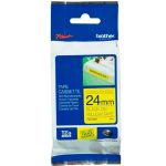 Cinta Brother Tze-S651 24mm x 8.00 metros Negro Sobre Amarillo