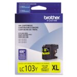 Tinta Brother LC-103Y Amarillo, Compatibilidad Impresora Brother DCP-J152W, MFC-J245, J285DW, J450DW, J470DW, J475DW, J6500DW, MFC-J4310DW, J4410DW.