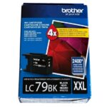Tinta Brother LC79BK Black, Compatibilidad Impresora Brother MFC-J5910DW / MFC-J6510DW / MFC-J6710DW / MFC-J6910dw, Rendimiento 2,400 Páginas