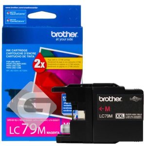 Tinta Brother LC79M Magenta, Compatibilidad Impresora Brother MFC-J5910DW / MFC-J6510DW / MFC-J6710DW / MFC-J6910dw, Rendimiento 1,200 Páginas