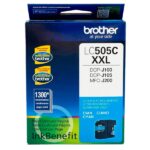 Tinta Brother LC505C Cyan, Compatibilidad Impresora Brother DCP-J100, DCP-J105, MFC-J200W, Rendimiento 1,300 Páginas, Envios A Nivel Nacional - Perú.