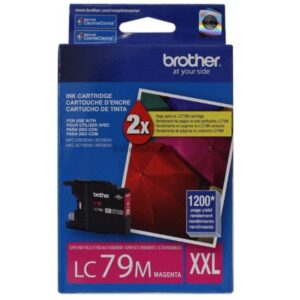 Tinta Brother LC79M Magenta, Compatibilidad Impresora Brother MFC-J5910DW / MFC-J6510DW / MFC-J6710DW / MFC-J6910dw, Rendimiento 1,200 Páginas
