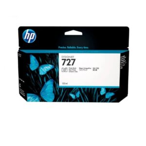 Tinta Hp 727A B3P23A Photo black 130 mililitros Original, Compatibilidad diseñado para impresora Hp DesignJet T1500, T1530, T920, T930, T2530, T2500, T2530, T2500.