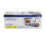 Toner Brother TN-221Y Yellow, Para Brother hl-3140cw, hl-3170cdw, mfc-9130cw, mfc-9330cdw, mfc-9340cdw Rendimiento 1,400 Paginas
