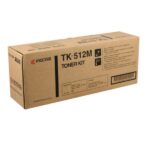 Toner Kyocera TK-512M Color Magenta, Para Impresora Kyocera ECOSYS FS-C5020N, FS-C5025N, FS-C5030N, Rendimiento 8,000 Páginas
