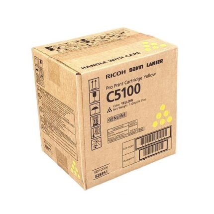 Toner Ricoh 828351 Pro C5100 Amarillo, Compatibilidad con impresora Ricoh Pro C5100s, C5110s, rendimiento: 52,000 Paginas .