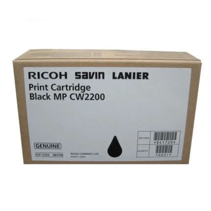 Toner Ricoh 841720 MP CW2200 Negro 200 mililitros, Para Impresora Ricoh Aficio MP CW2200SP, MP CW2201SP,, Contenido 200 mililitros.