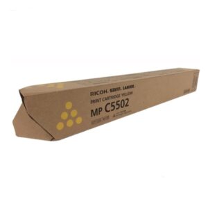 Toner Ricoh 841752 Yellow Para Impresora Ricoh Aficio MP C4502, MP C5502, MP C5502A, Lanier MP C4502, MP C5502, Rendimiento 25.500 páginas