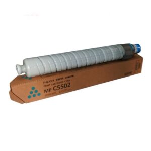 Toner Ricoh 841754 Cyan Para Impresora Ricoh Aficio MP C4502, MP C5502, MP C5502A, Lanier MP C4502, MP C5502, rendimiento 25.500 Páginas
