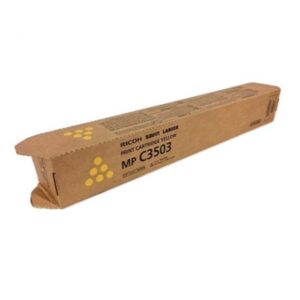 Toner Ricoh 841814 Yellow Para Impresora Ricoh MP C3003, MP C3004, MP C3004ex, MP C3503, MP C3504, MP C3504ex. Rendimiento 18.000 Páginas.