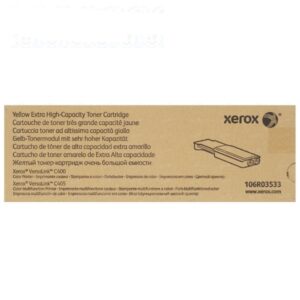 Toner Xerox 106R03533 Color Yellow, Para Impresora Xerox VersaLink C400, Xerox VersaLink C405, Rendimiento 8,000 Páginas | Envios A Todo El Perú.