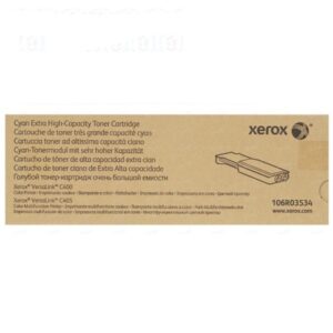 Toner Xerox 106R03534 Color Cian, Para Impresora Xerox VersaLink C400, Xerox VersaLink C405, Rendimiento 8,000 Páginas | Envios A Todo El Perú.